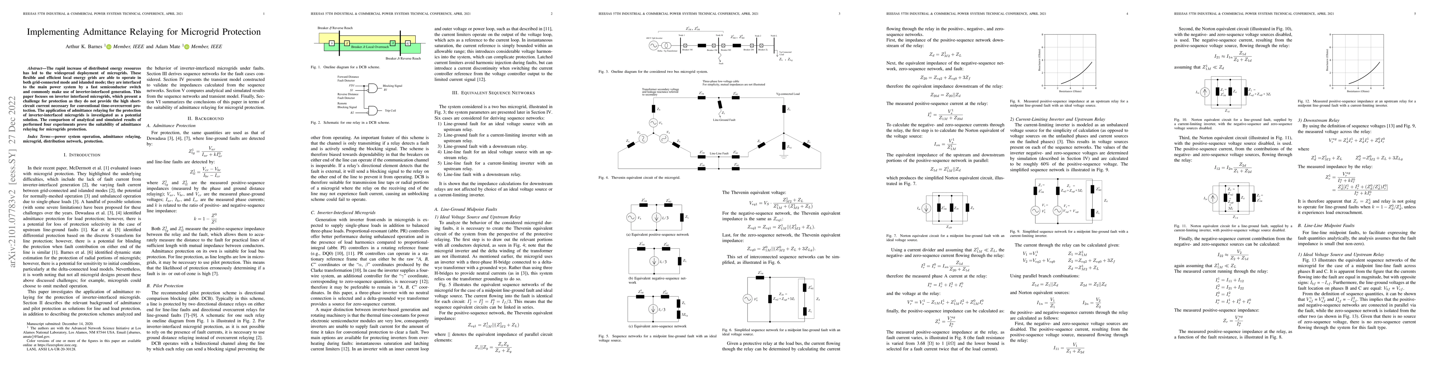 Thumbnail for Implementing Admittance Relaying for Microgrid Protection