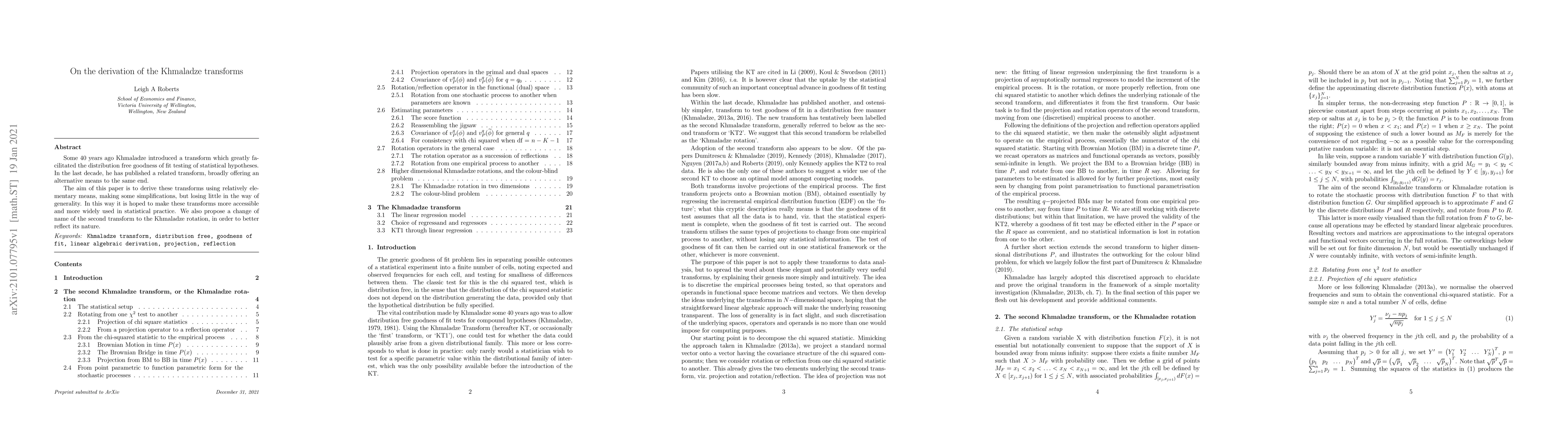 Thumbnail for On the derivation of the Khmaladze transforms