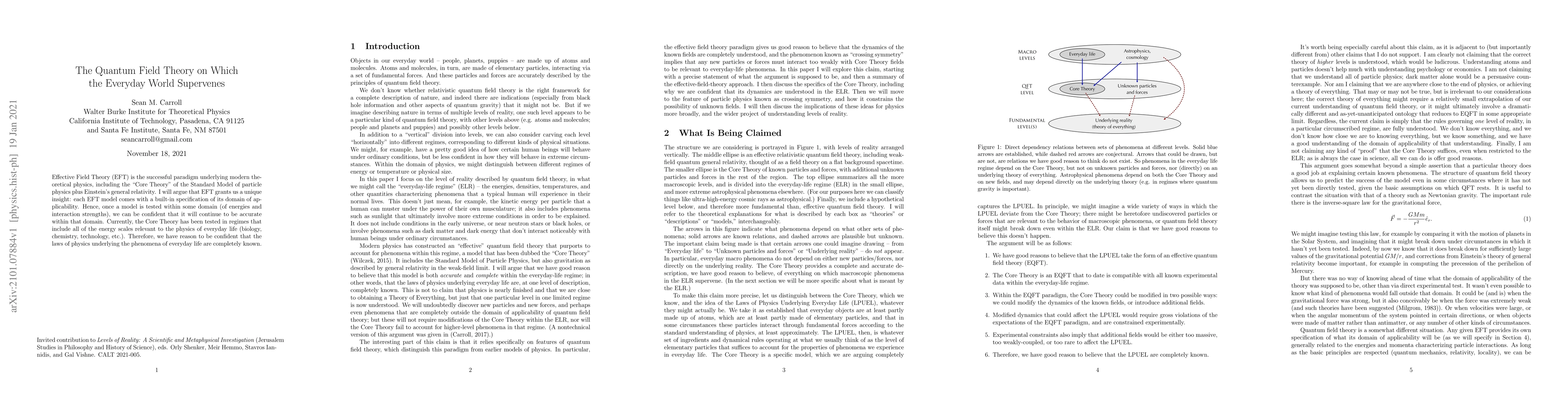 Thumbnail for The Quantum Field Theory on Which the Everyday World Supervenes