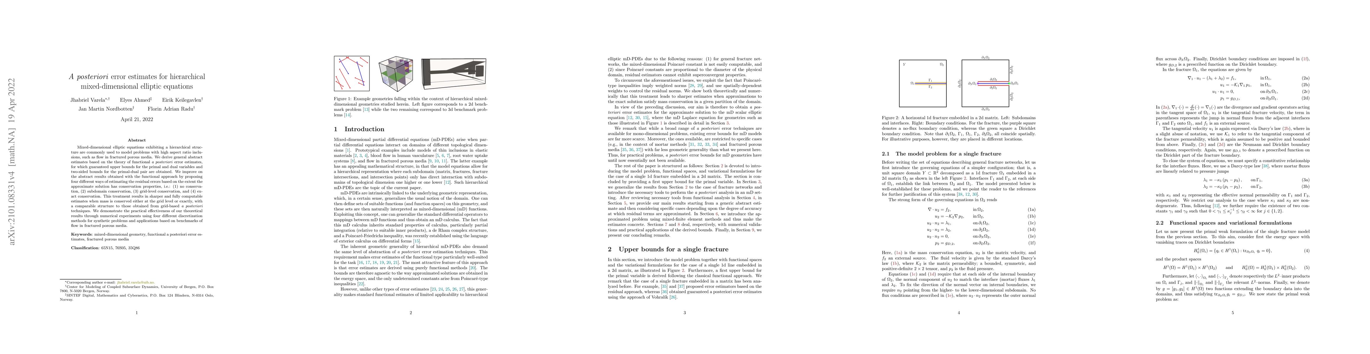 Thumbnail for A posteriori error estimates for hierarchical mixed-dimensional elliptic
  equations