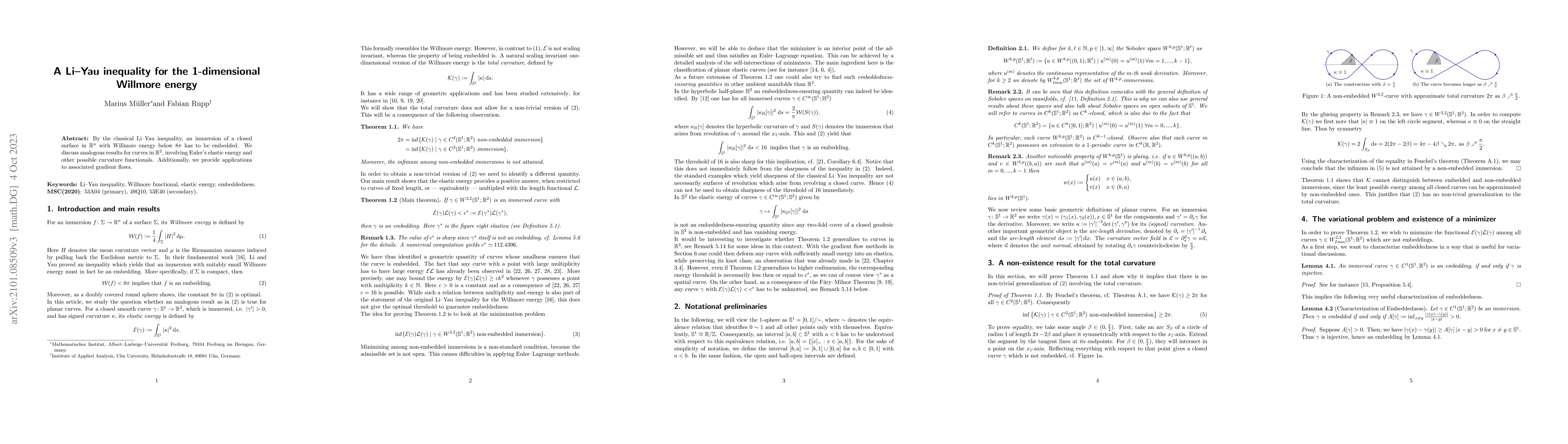 Thumbnail for A Li-Yau inequality for the 1-dimensional Willmore energy