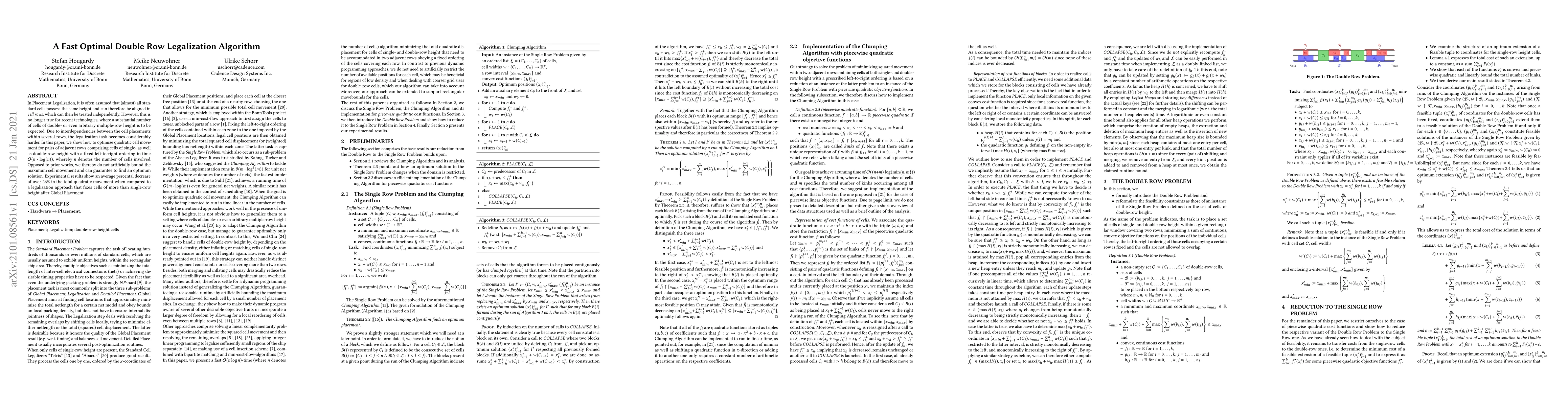 Thumbnail for A Fast Optimal Double Row Legalization Algorithm