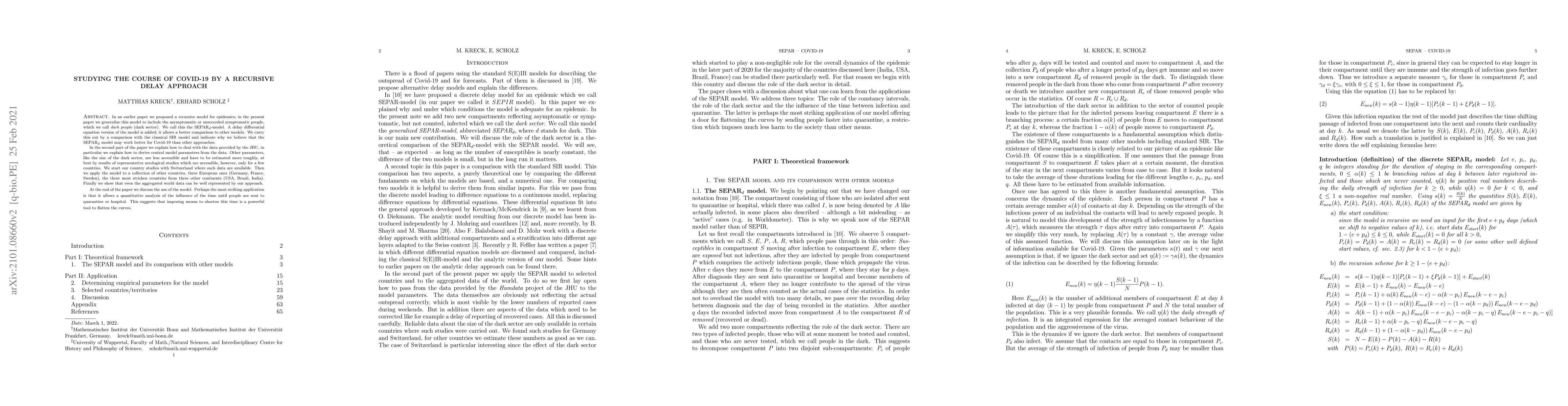 Thumbnail for Studying the course of Covid-19 by a recursive delay approach