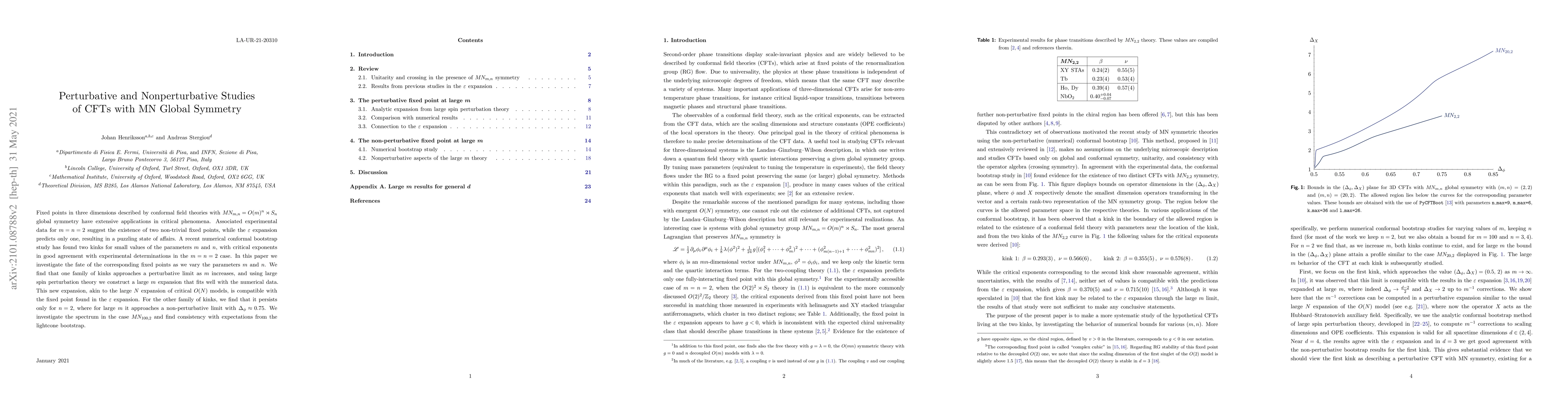 Thumbnail for Perturbative and Nonperturbative Studies of CFTs with MN Global Symmetry