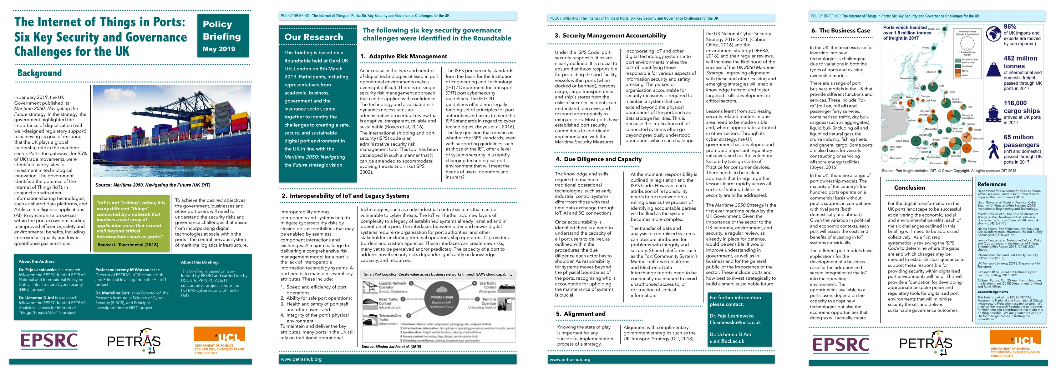 Thumbnail for The Internet of Things in Ports: Six Key Security and Governance
  Challenges for the UK (Policy Brief)
