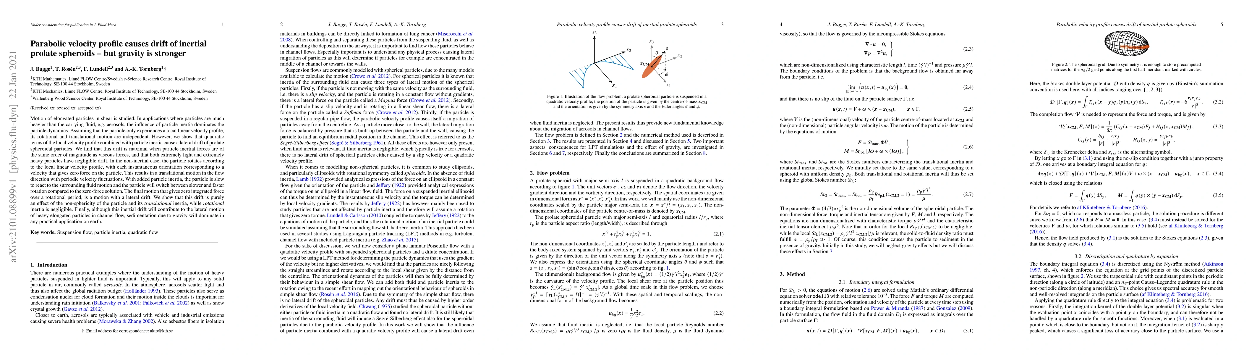 Thumbnail for Parabolic velocity profile causes drift of inertial prolate spheroids --
  but gravity is stronger