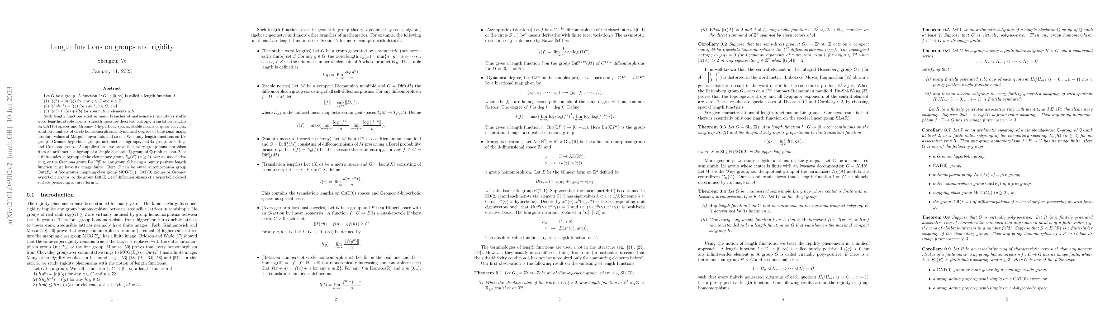 Thumbnail for Length functions on groups and rigidity