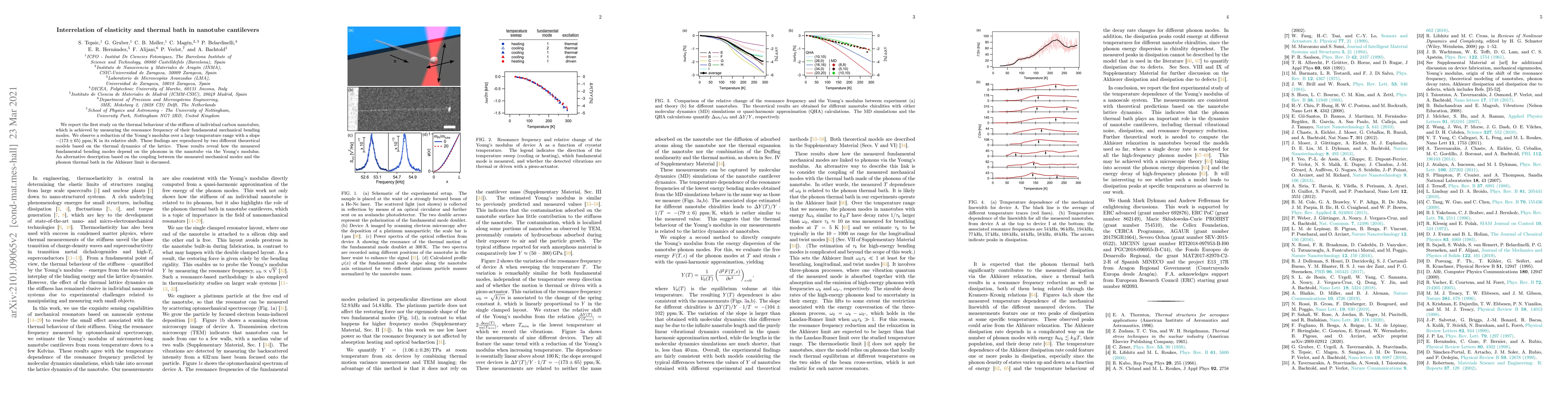 Thumbnail for Interrelation of elasticity and thermal bath in nanotube cantilevers