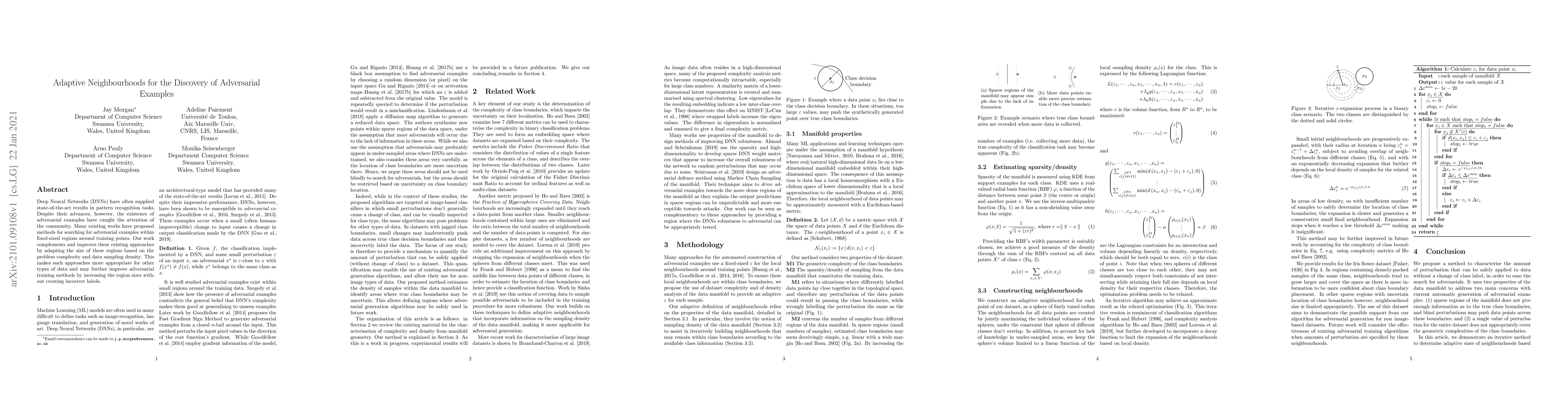 Thumbnail for Adaptive Neighbourhoods for the Discovery of Adversarial Examples