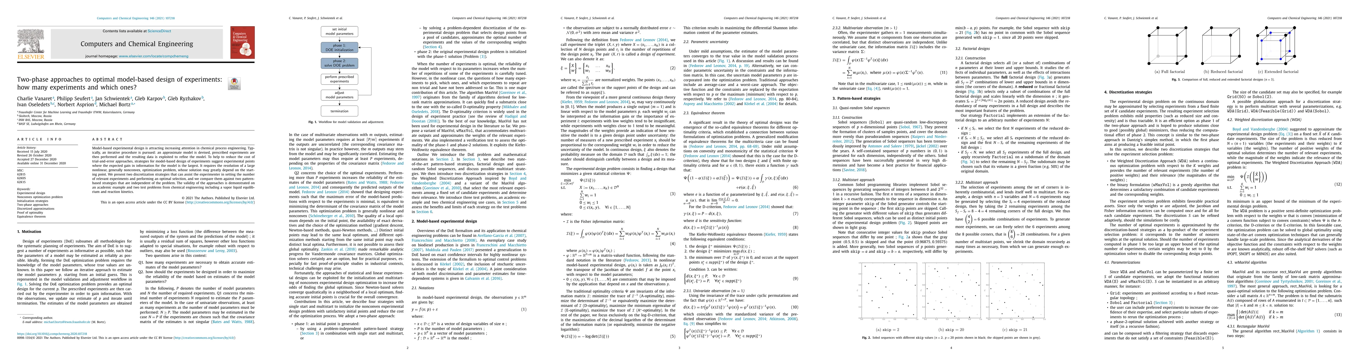 Thumbnail for Two-phase approaches to optimal model-based design of experiments: how
  many experiments and which ones?