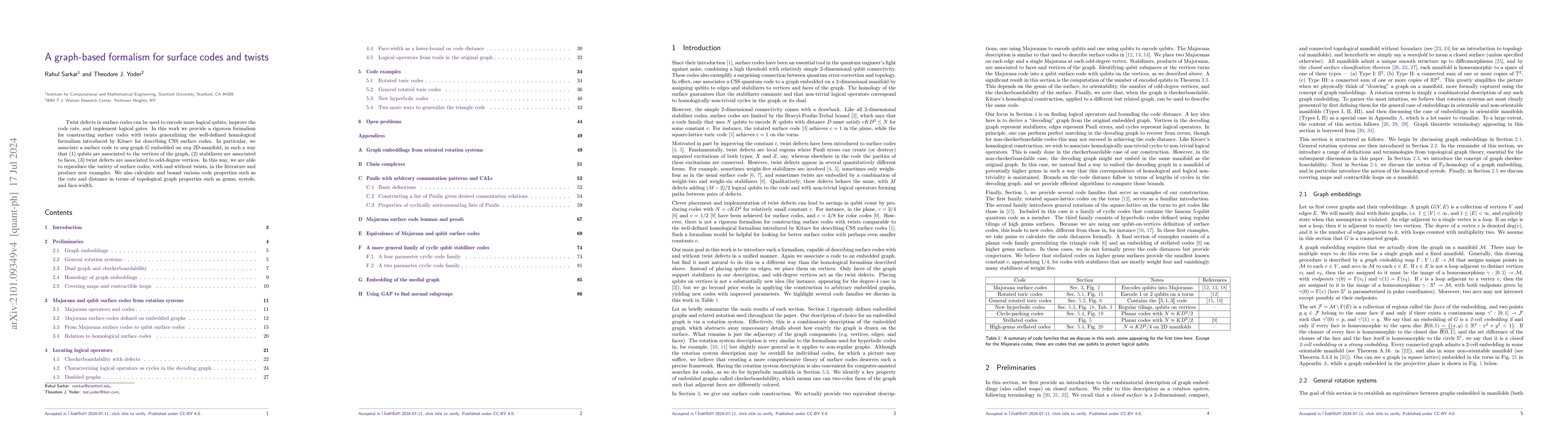 Thumbnail for A graph-based formalism for surface codes and twists