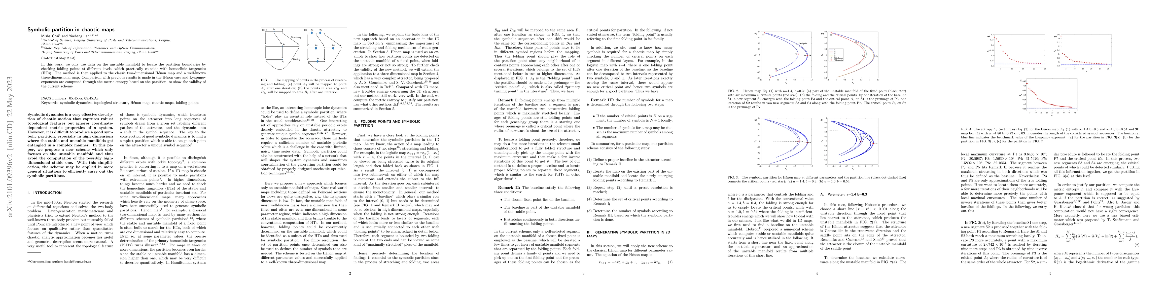 Thumbnail for Symbolic partition in chaotic maps