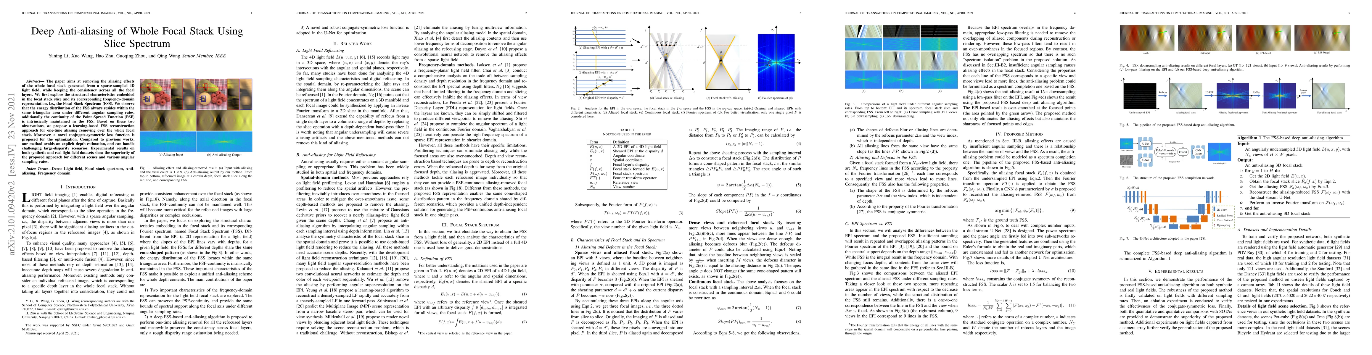 Thumbnail for Deep Anti-aliasing of Whole Focal Stack Using Slice Spectrum
