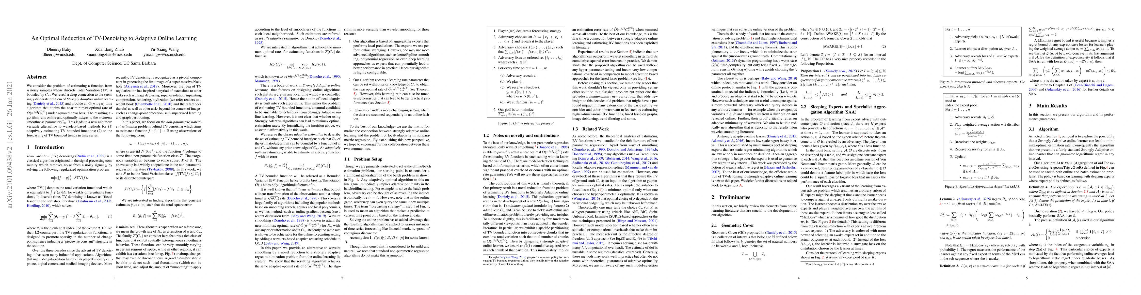 Thumbnail for An Optimal Reduction of TV-Denoising to Adaptive Online Learning