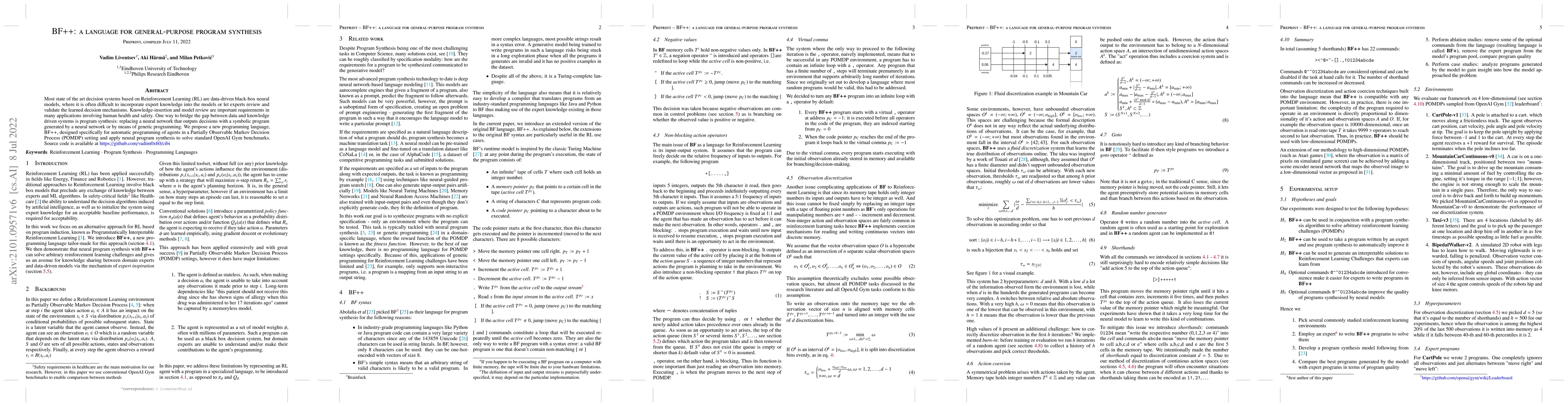 Thumbnail for BF++: a language for general-purpose program synthesis