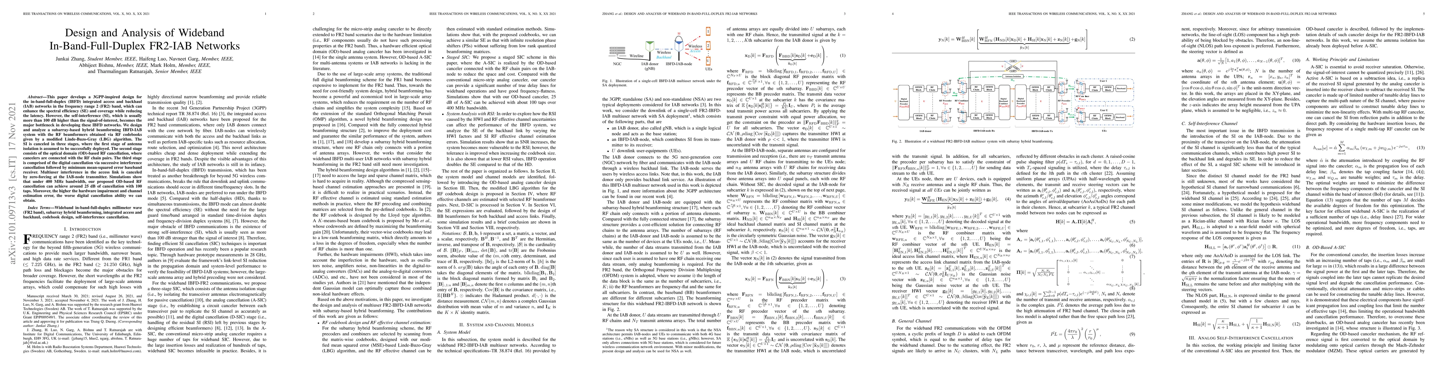 Thumbnail for Design and Analysis of Wideband In-Band-Full-Duplex FR2-IAB Networks