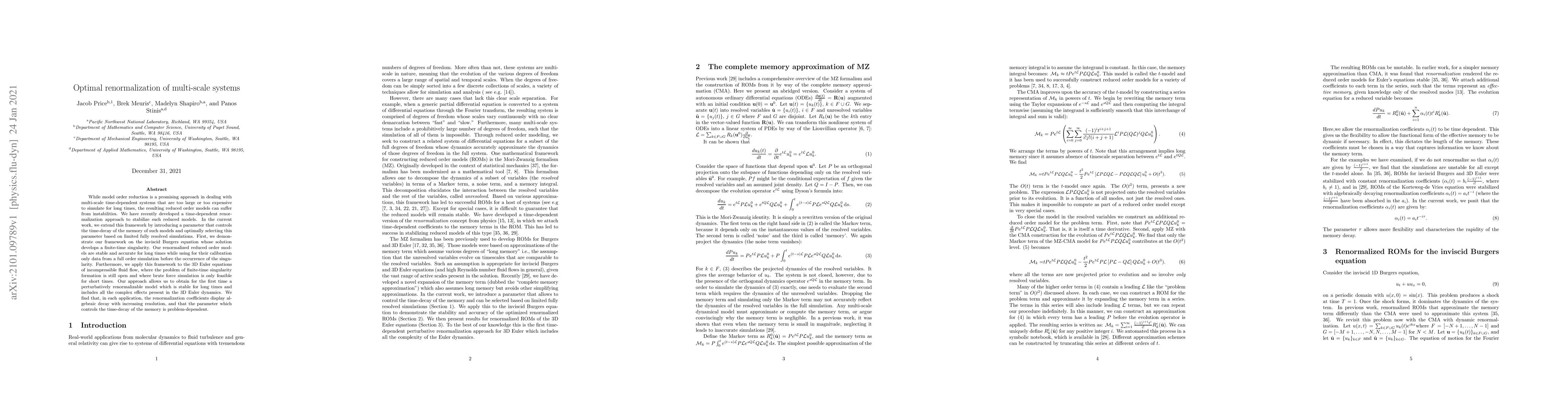Thumbnail for Optimal renormalization of multi-scale systems