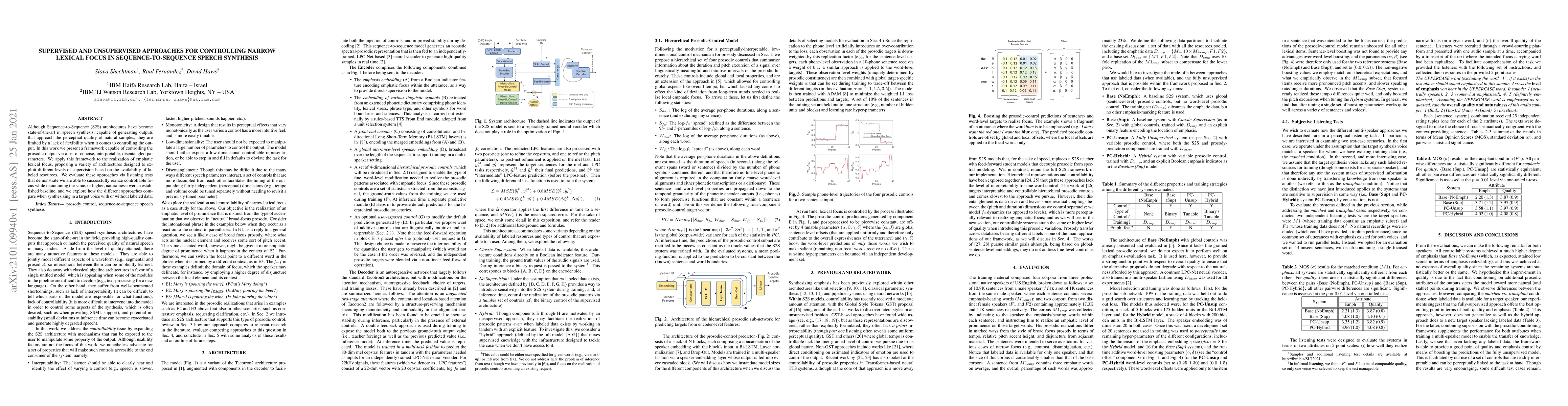 Thumbnail for Supervised and Unsupervised Approaches for Controlling Narrow Lexical
  Focus in Sequence-to-Sequence Speech Synthesis