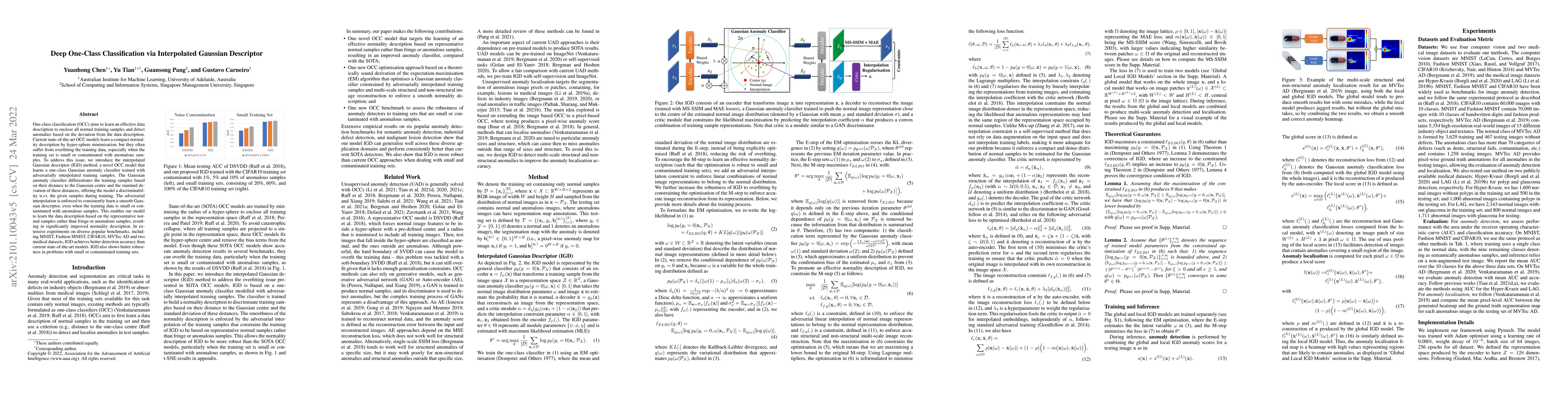 Thumbnail for Deep One-Class Classification via Interpolated Gaussian Descriptor