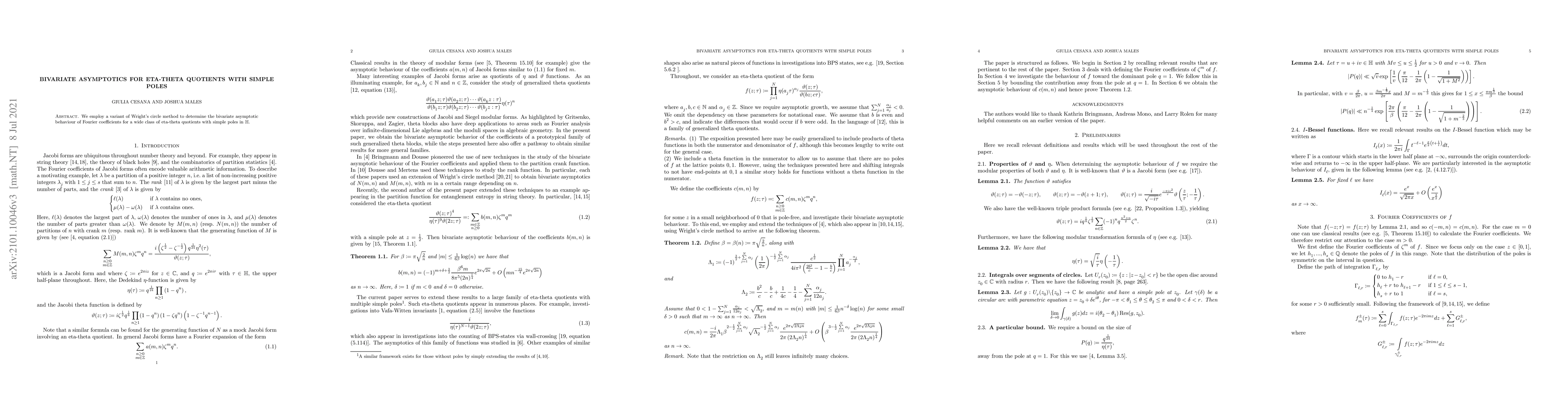 Thumbnail for Bivariate asymptotics for eta-theta quotients with simple poles
