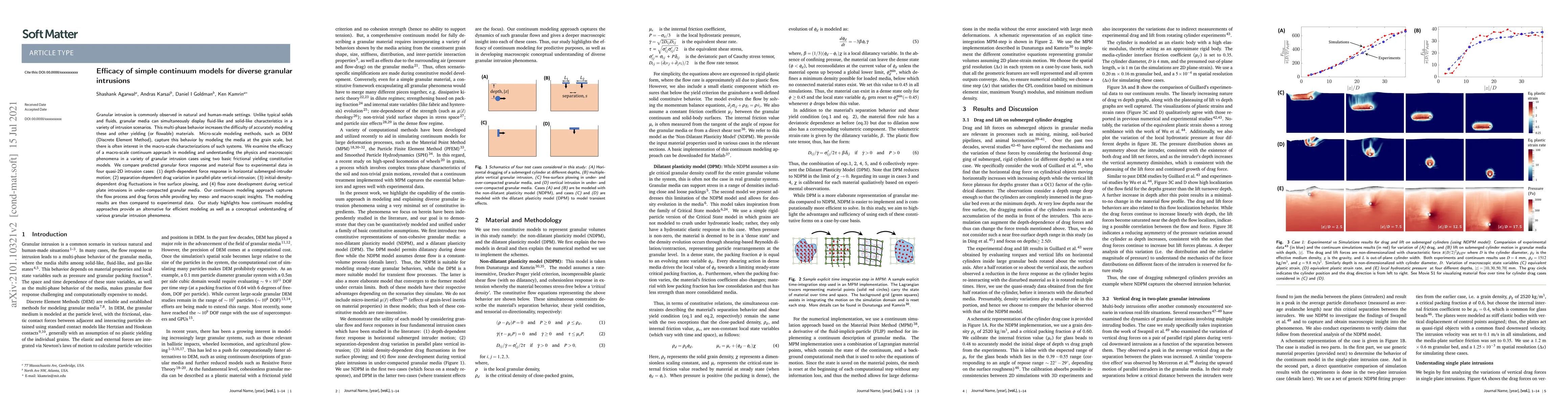 Thumbnail for Efficacy of simple continuum models for diverse granular intrusions