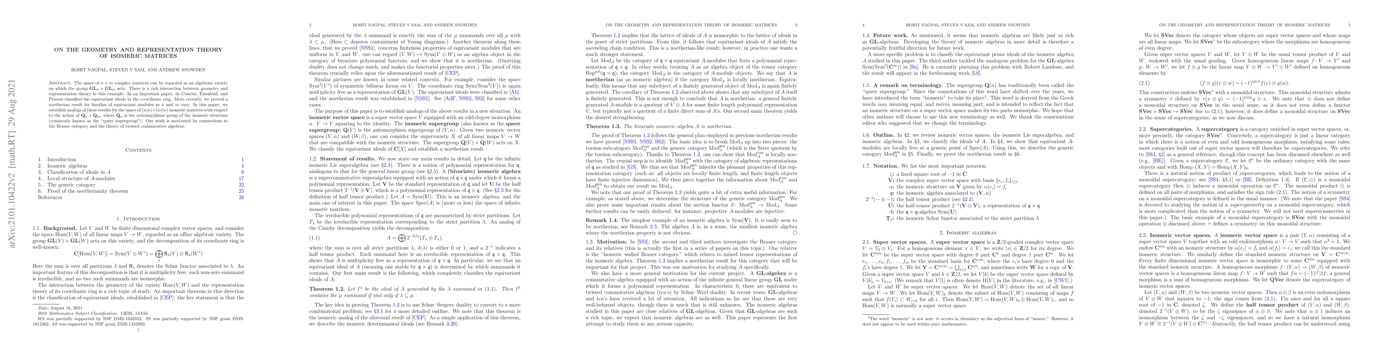 Thumbnail for On the geometry and representation theory of isomeric matrices