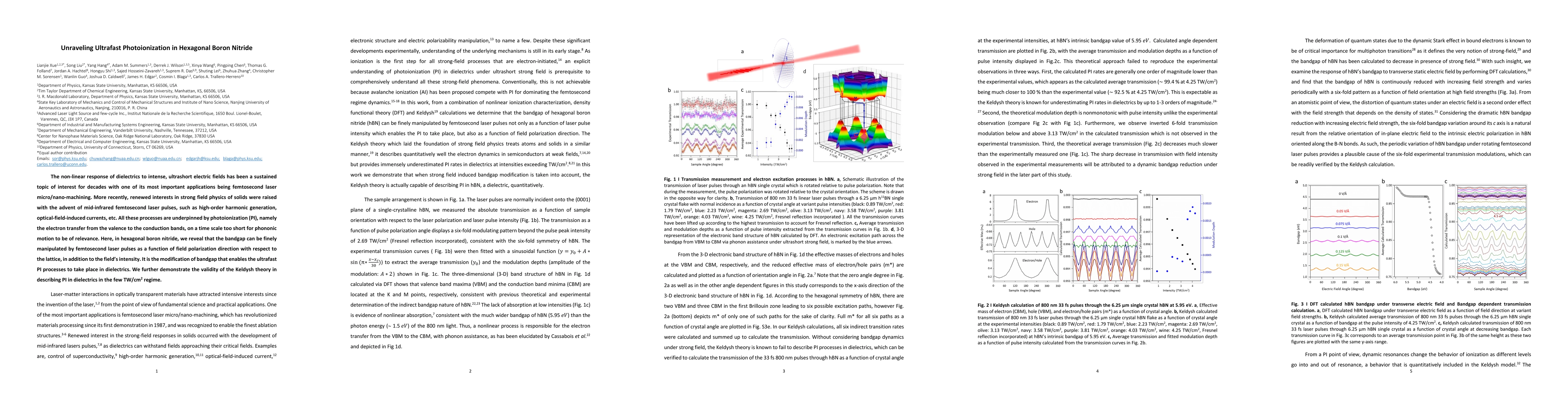 Thumbnail for Unraveling Ultrafast Photoionization in Hexagonal Boron Nitride