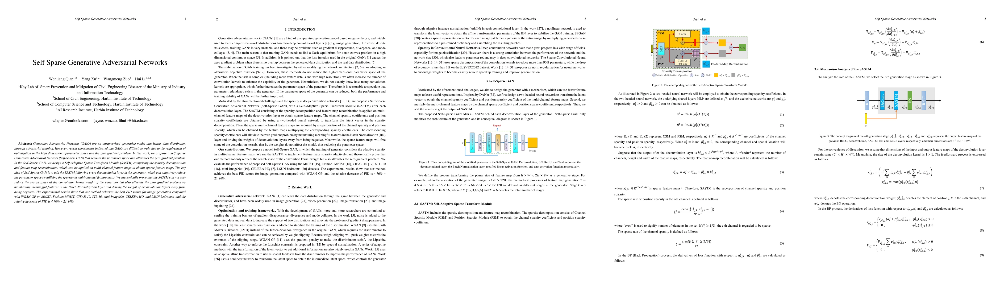 Thumbnail for Self Sparse Generative Adversarial Networks