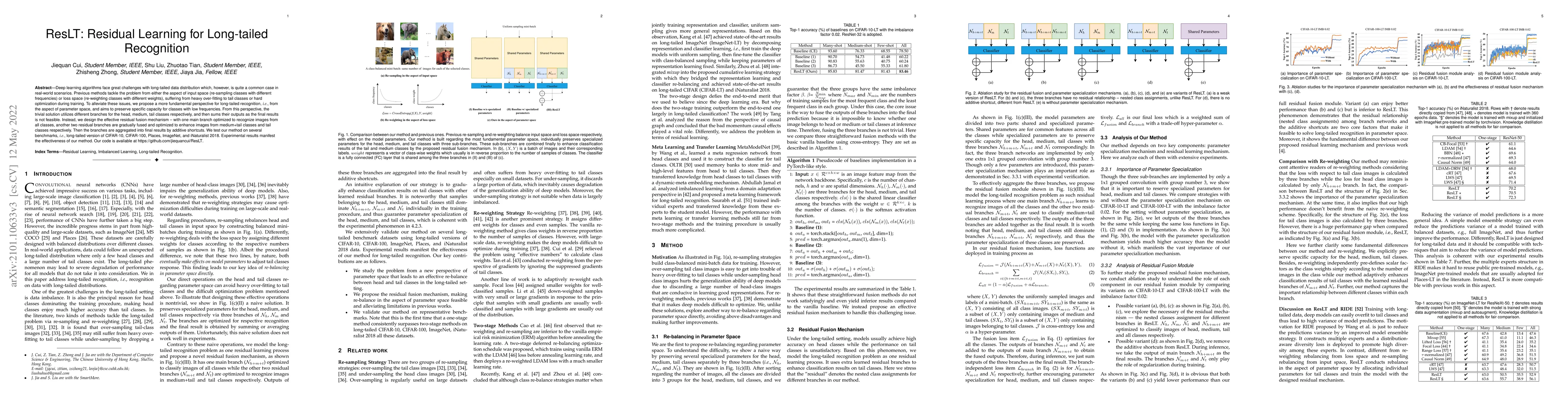 Thumbnail for ResLT: Residual Learning for Long-tailed Recognition