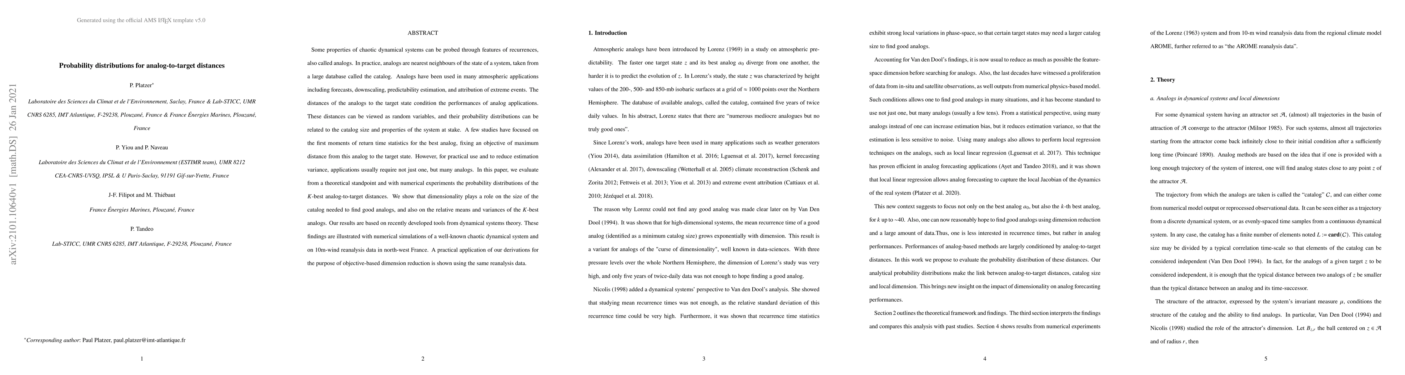 Thumbnail for Probability distributions for analog-to-target distances