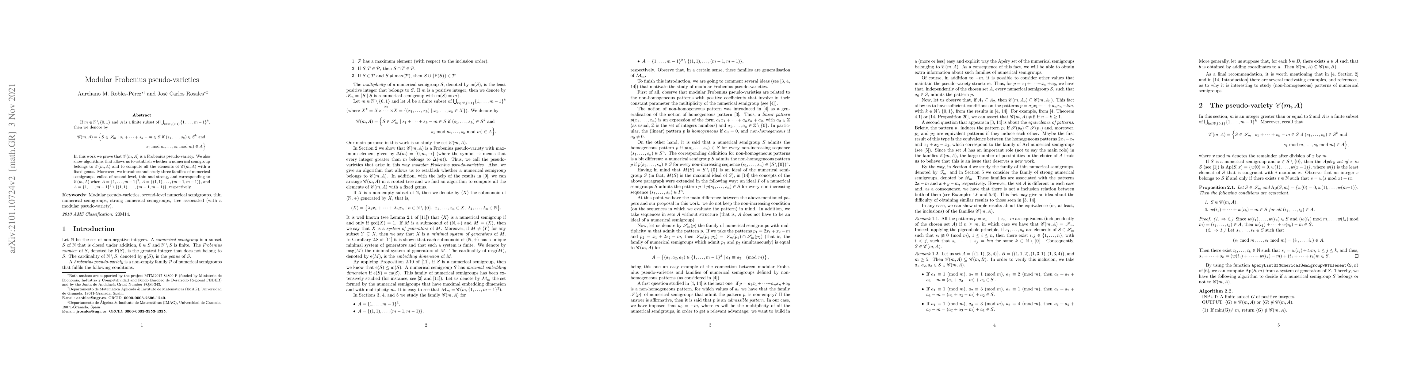 Thumbnail for Modular Frobenius pseudo-varieties