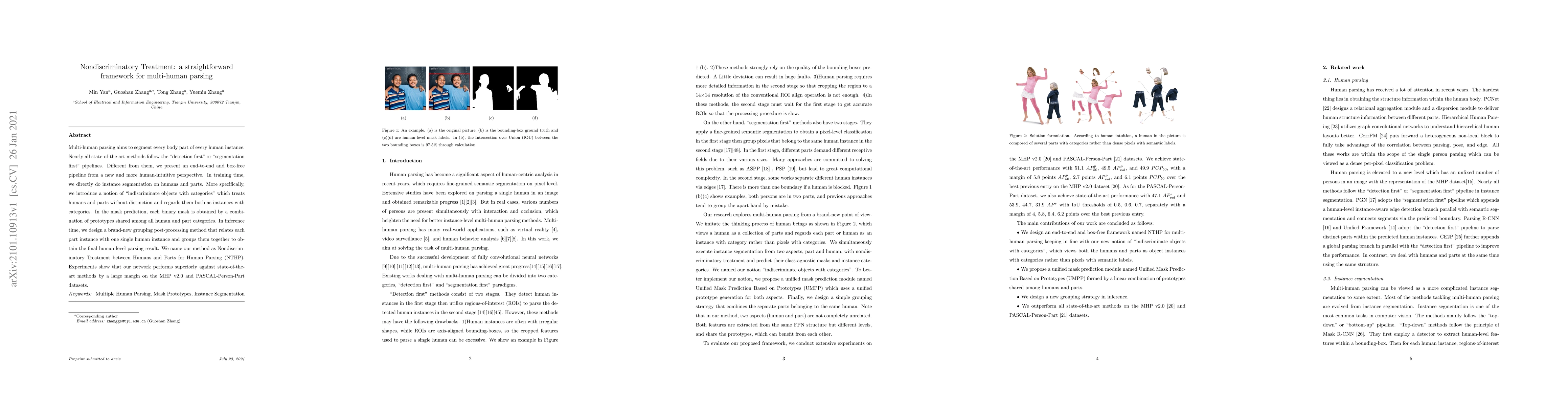 Thumbnail for Nondiscriminatory Treatment: a straightforward framework for multi-human
  parsing