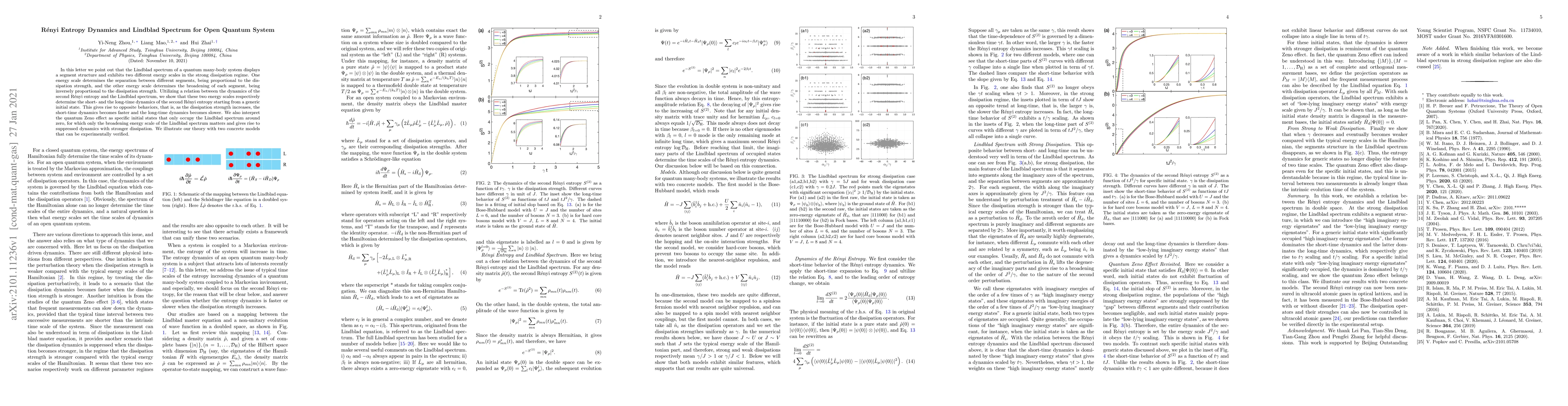 Thumbnail for Renyi Entropy Dynamics and Lindblad Spectrum for Open Quantum System