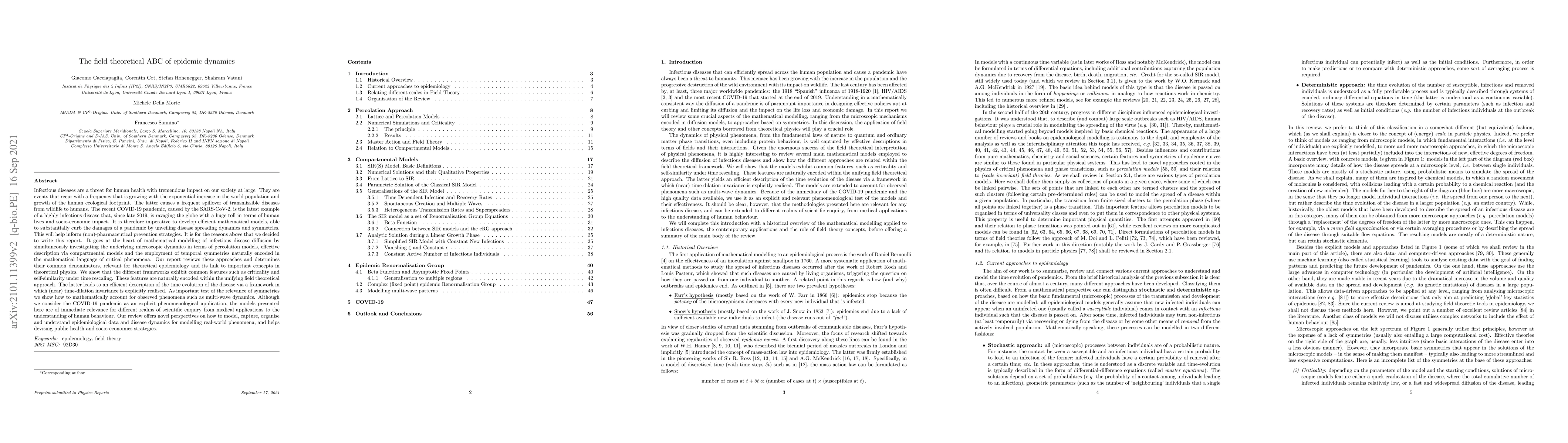 Thumbnail for The field theoretical ABC of epidemic dynamics