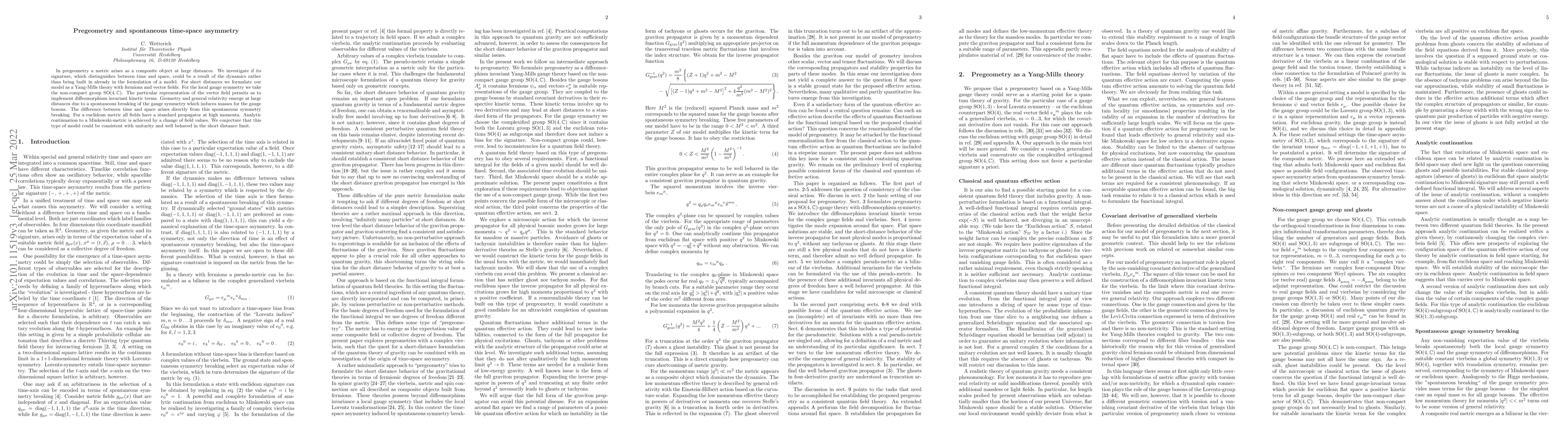 Thumbnail for Pregeometry and spontaneous time-space asymmetry