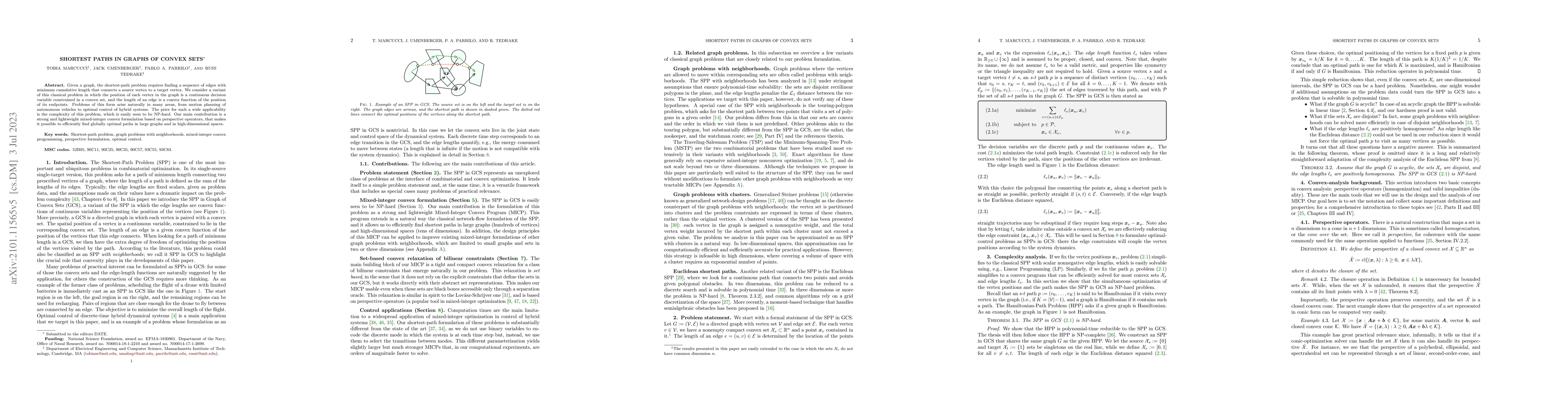 Thumbnail for Shortest Paths in Graphs of Convex Sets