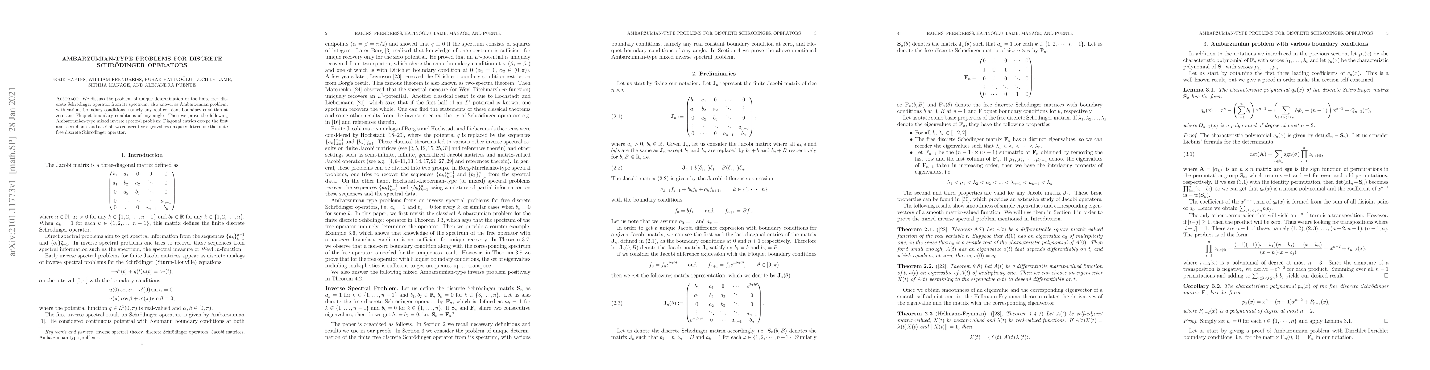 Thumbnail for Ambarzumian-type problems for discrete Schr\"{o}dinger operators