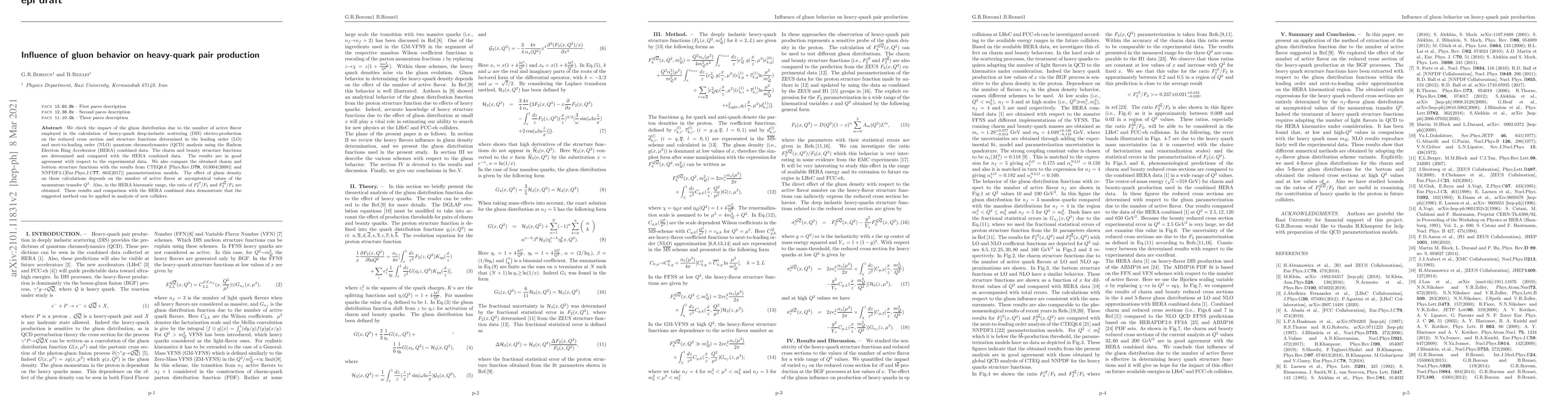 Thumbnail for Influence of gluon behavior on heavy-quark pair production