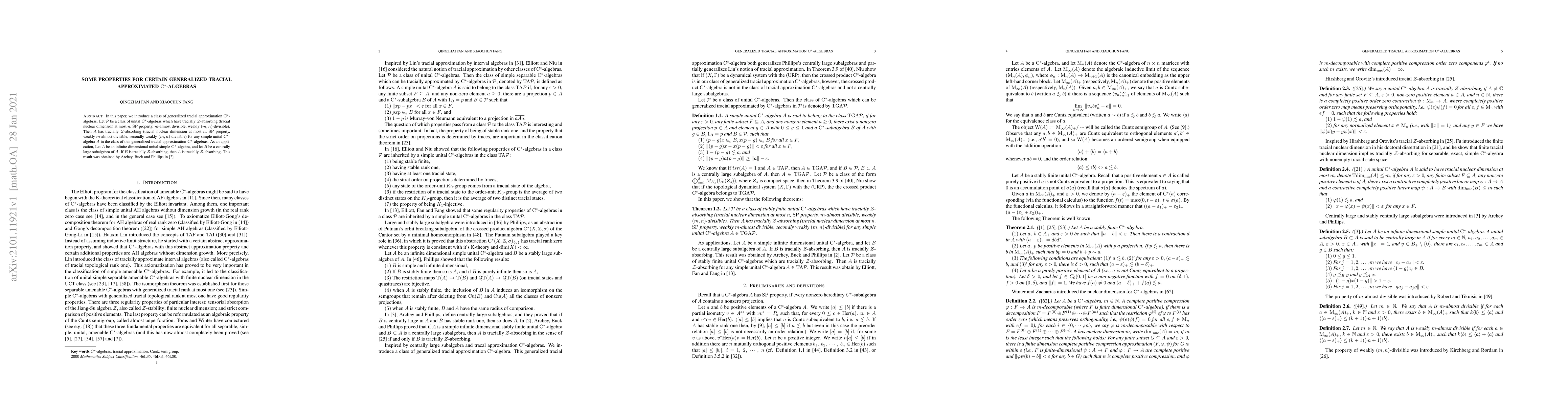 Thumbnail for Some properties for certain generalized tracial approximated ${\rm
  C^*}$-algebras