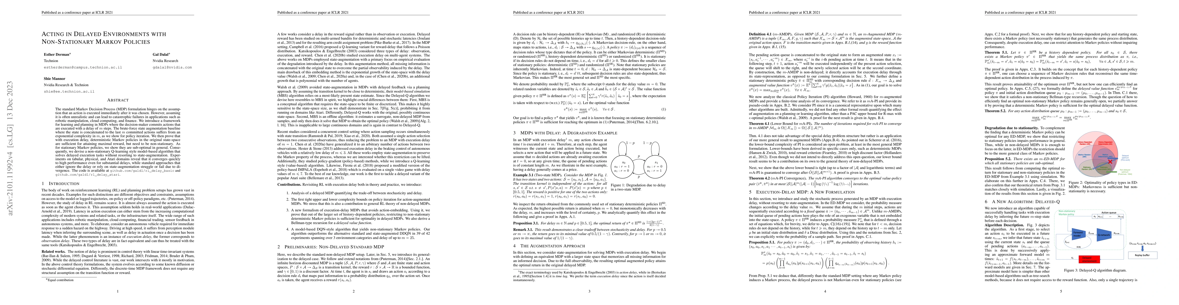 Thumbnail for Acting in Delayed Environments with Non-Stationary Markov Policies
