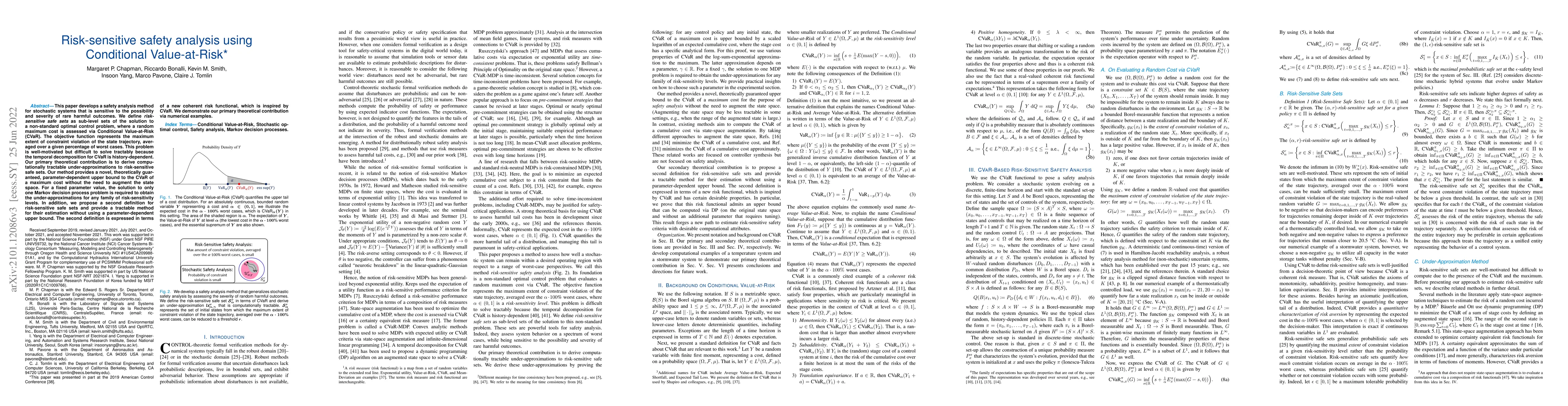 Thumbnail for Risk-sensitive safety analysis using Conditional Value-at-Risk