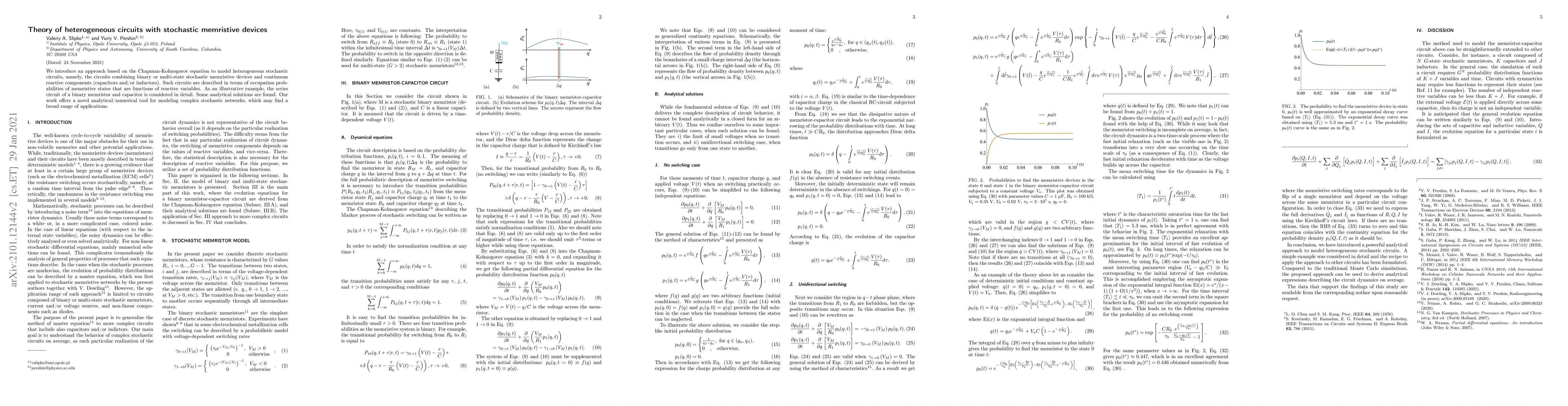 Thumbnail for Theory of heterogeneous circuits with stochastic memristive devices