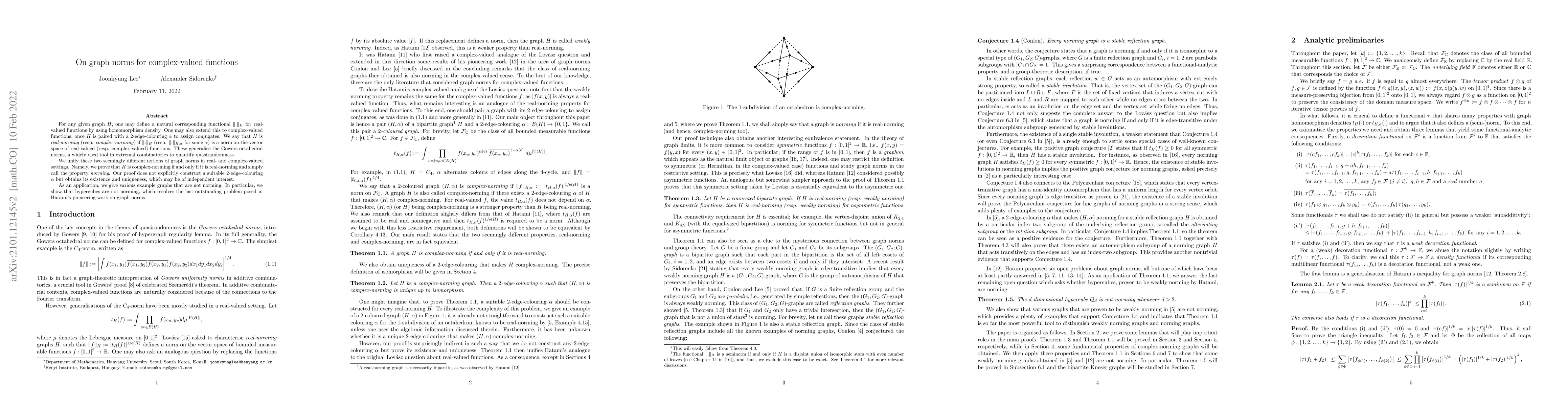 Thumbnail for On graph norms for complex-valued functions