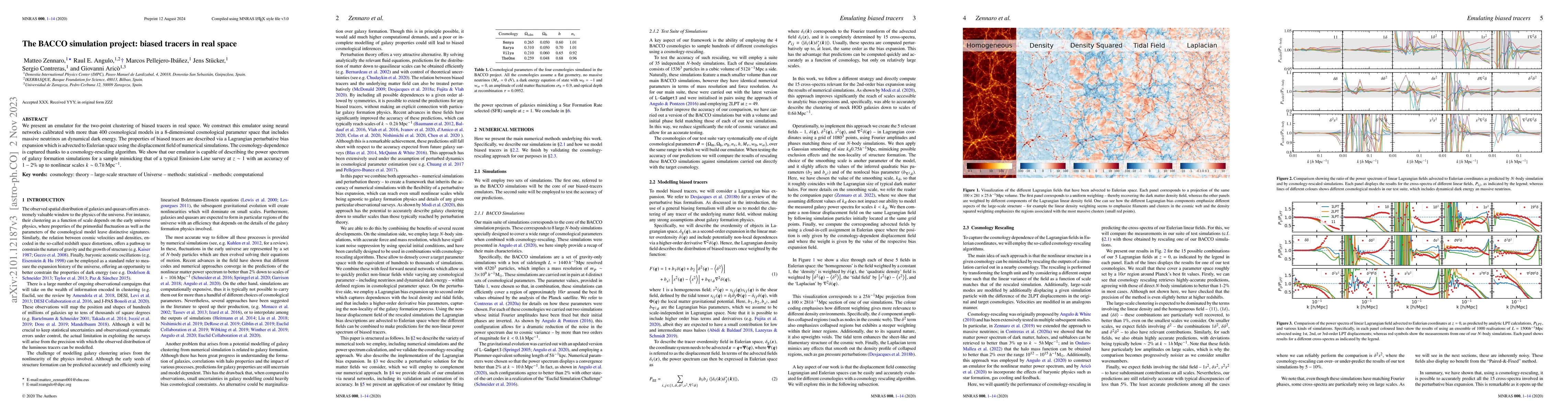 Thumbnail for The BACCO simulation project: biased tracers in real space