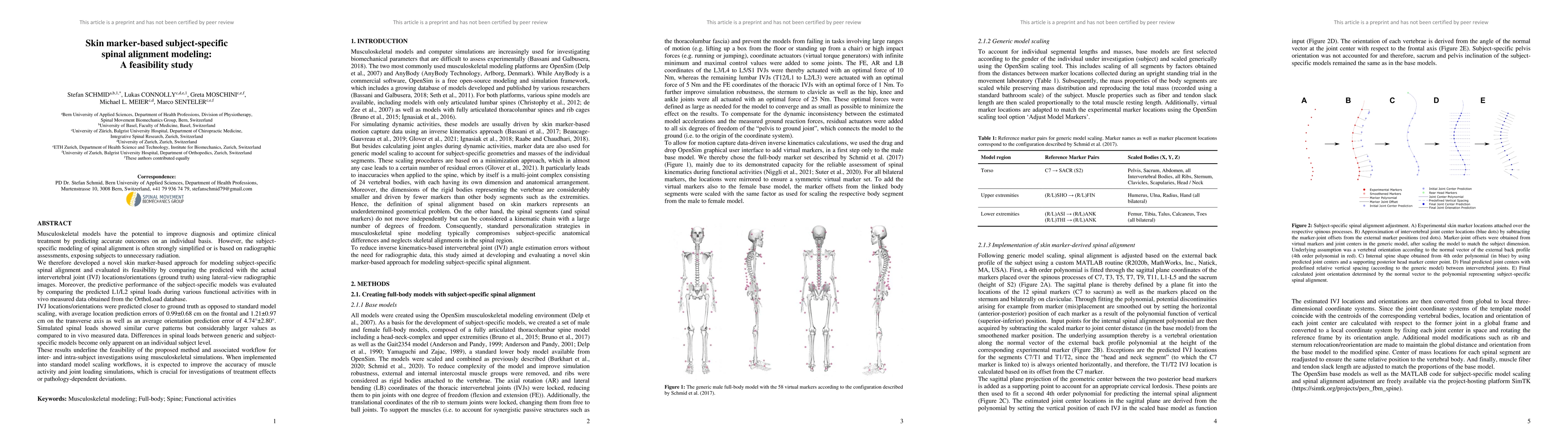 Thumbnail for Skin marker-based subject-specific spinal alignment modeling: A
  feasibility study