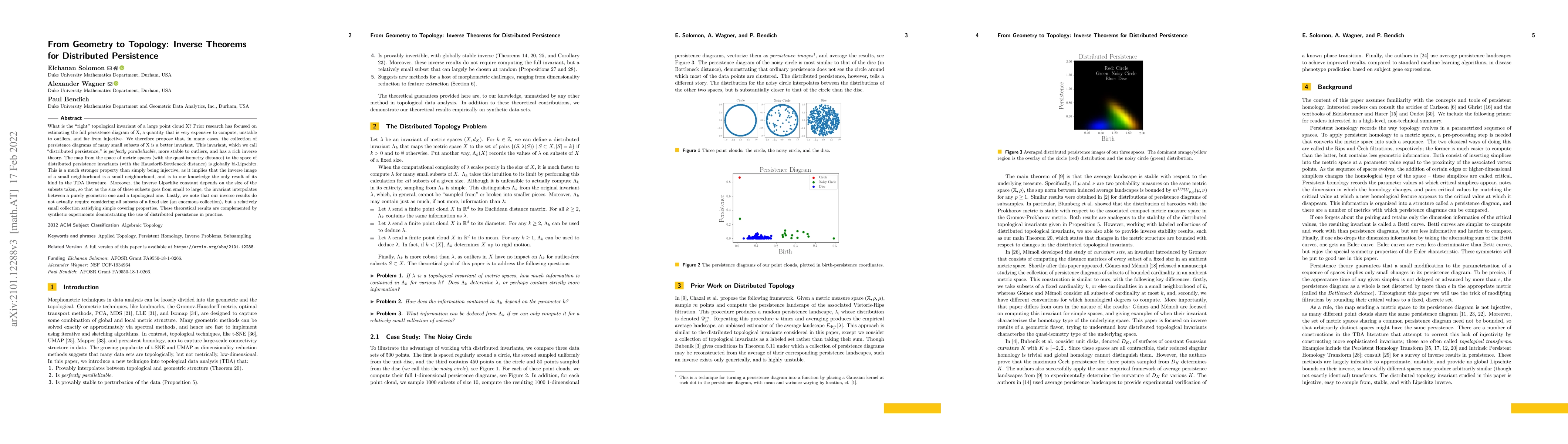Thumbnail for From Geometry to Topology: Inverse Theorems for Distributed Persistence