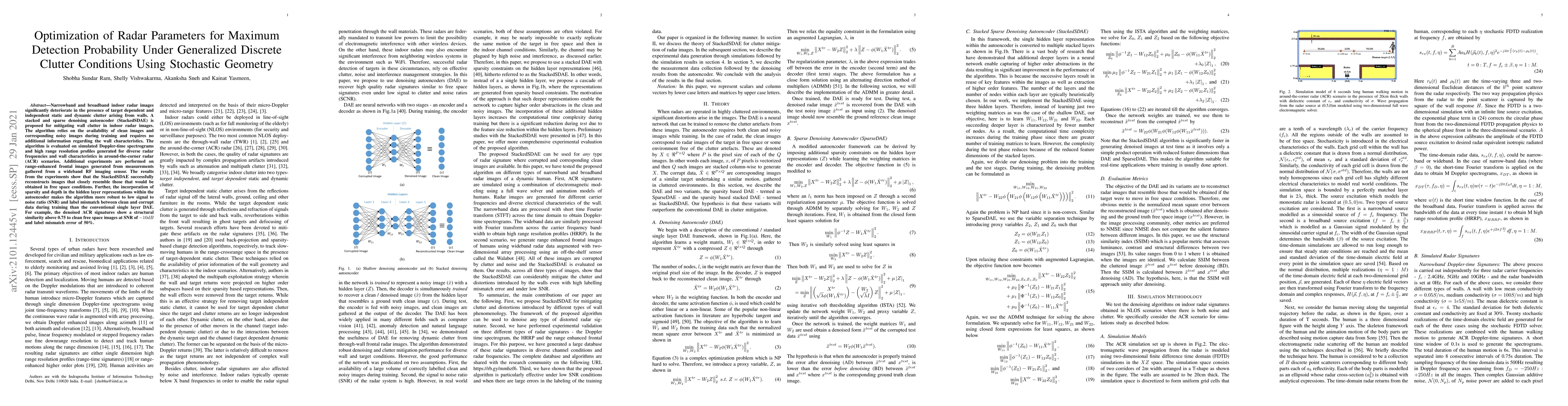 Thumbnail for Sparsity Based Autoencoders for Denoising Cluttered Radar Signatures