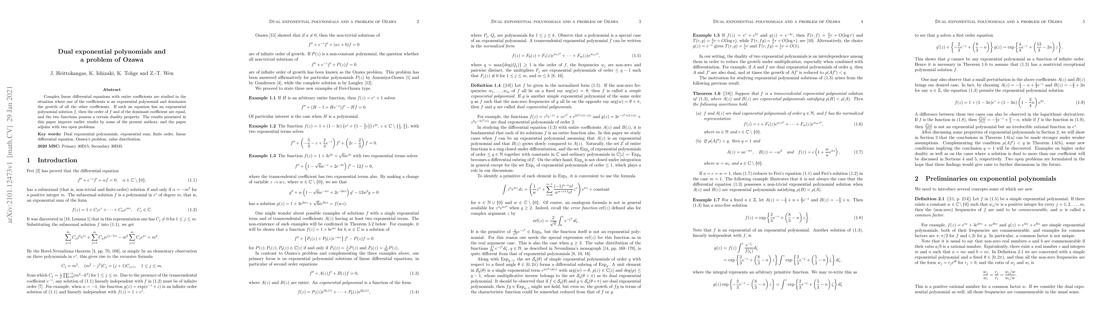 Thumbnail for Dual exponential polynomials and a problem of Ozawa