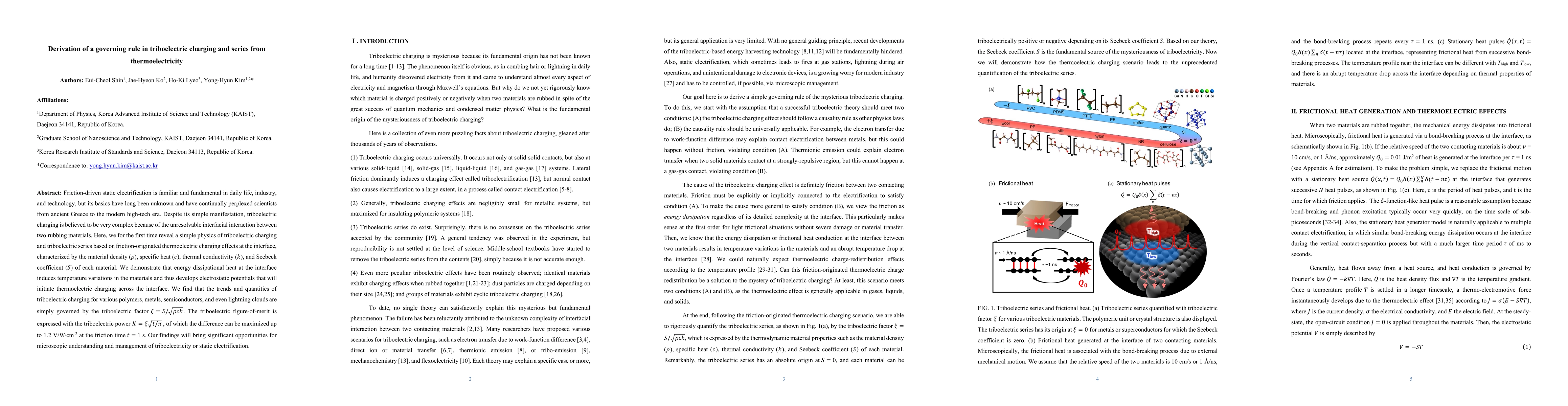 Thumbnail for Derivation of a governing rule in triboelectric charging and series from
  thermoelectricity