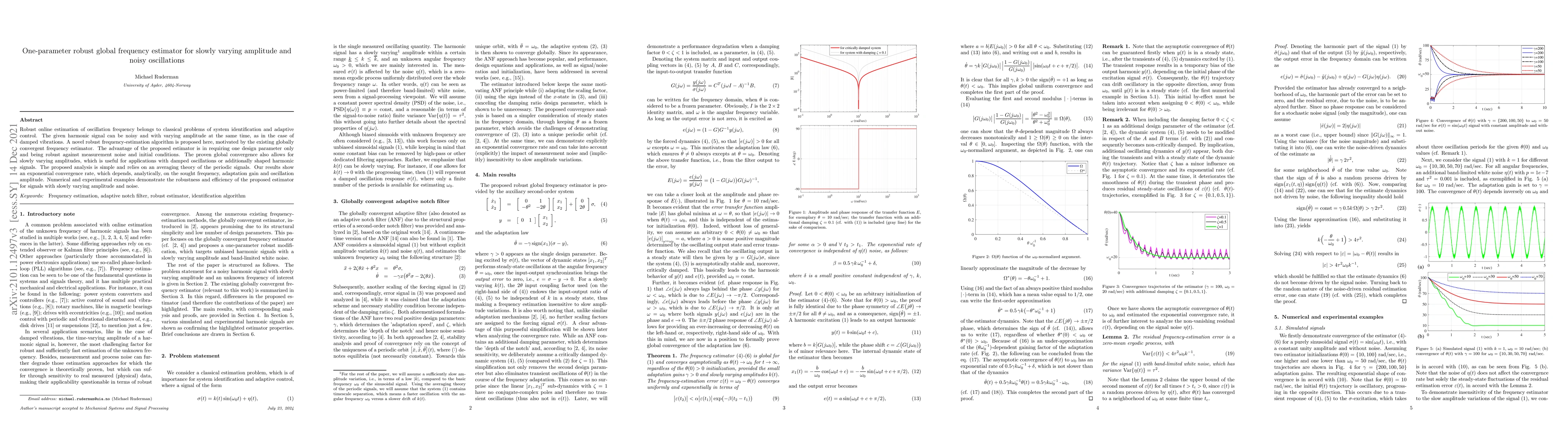 Thumbnail for One-parameter robust global frequency estimator for slowly varying
  amplitude and noisy oscillations
